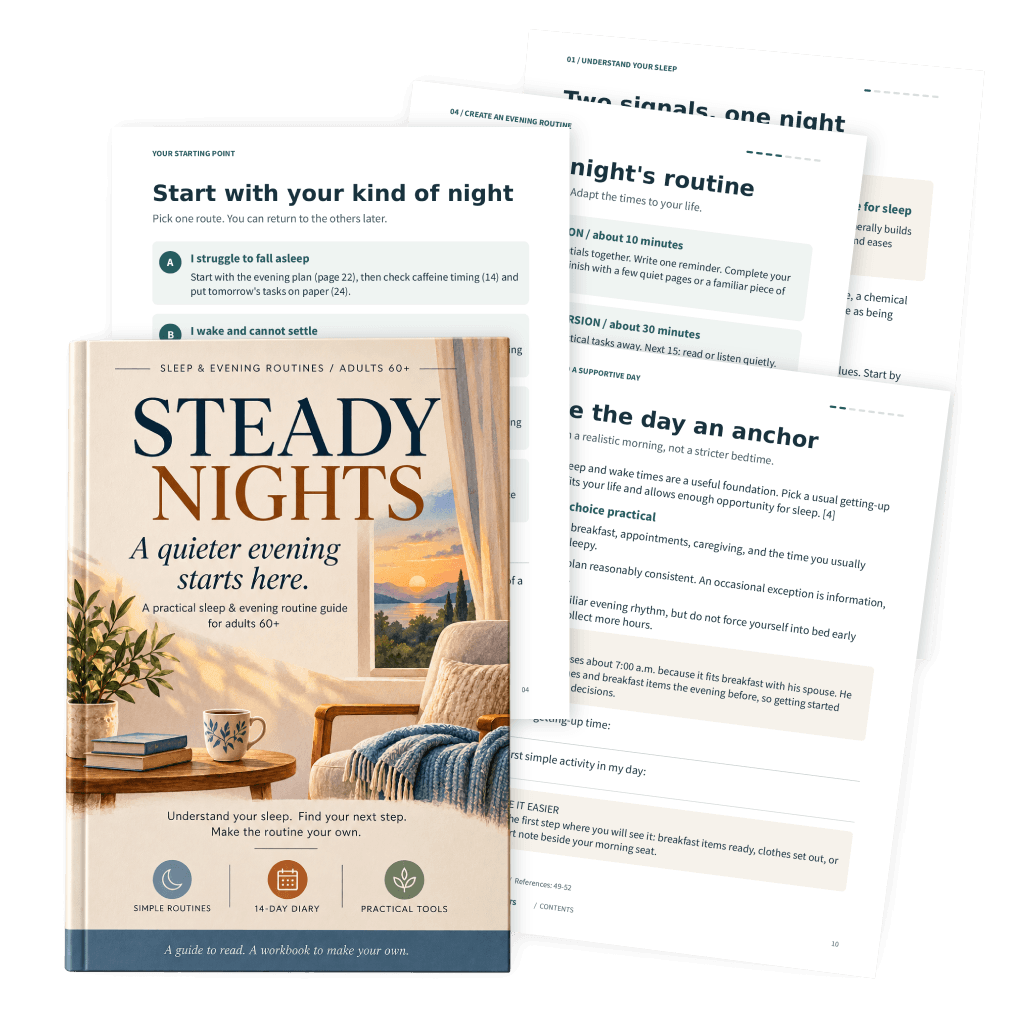 Steady Nights: Sleep & Evening Routine Guide for Adults 60+